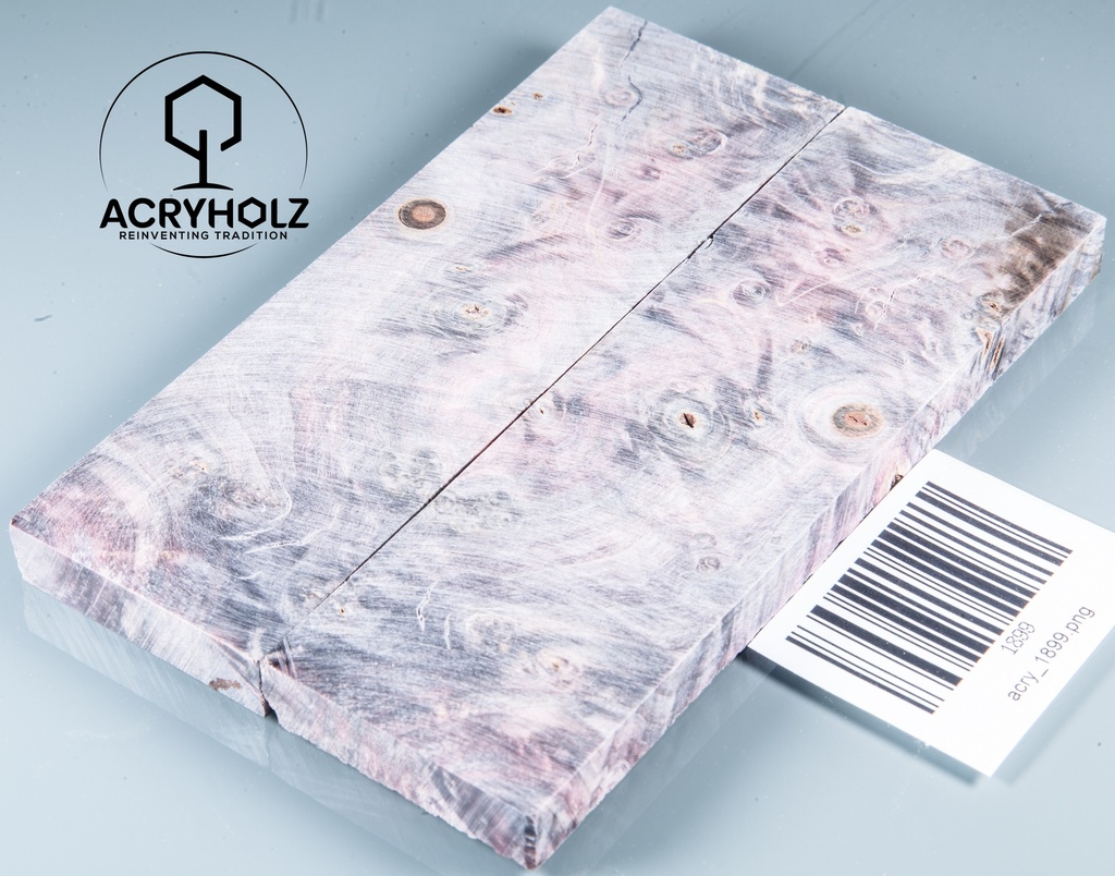 Kastanie Maser stabilisiert | 120x40x10 | plexiholz | buckeye schalenpaar 0713