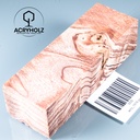 Pappel Maser stabilisiert Griffblock | 145x50x30 | plexiholz | Messergriff 0390