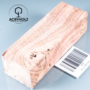 Pappel Maser stabilisiert Griffblock | 145x50x30 | plexiholz | Messergriff 0390