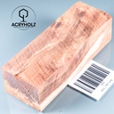 Pappel Maser stabilisiert Griffblock | 145x50x30 | plexiholz | Messergriff 0390