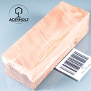 Pappel Maser stabilisiert Griffblock | 145x50x30 | plexiholz | Messergriff 0390