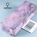 Pappel Maser stabilisiert Griffblock | 145x50x30 | plexiholz | Messergriff 0390