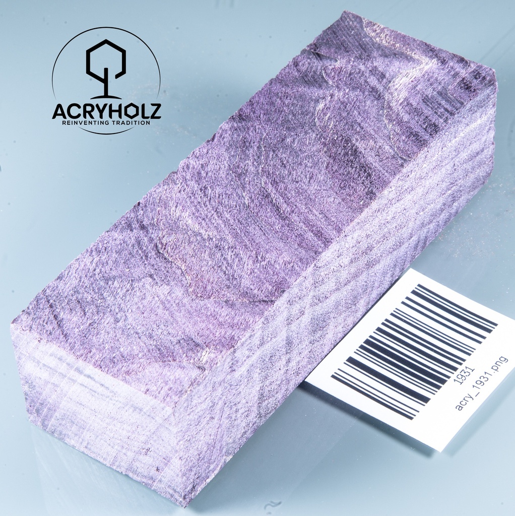 Pappel Maser stabilisiert Griffblock | 145x50x30 | plexiholz | Messergriff 0390