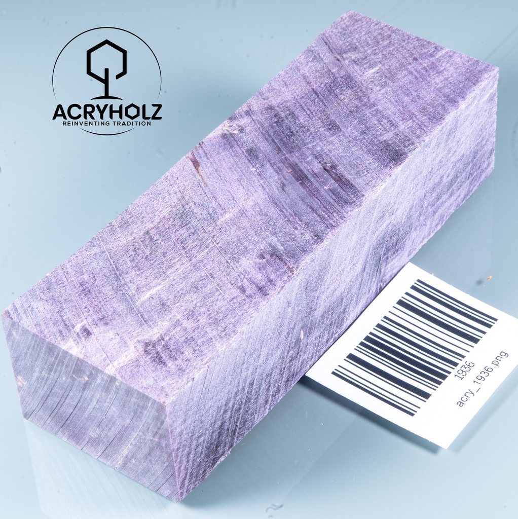 Pappel Maser stabilisiert Griffblock | 145x50x30 | plexiholz | Messergriff 0390