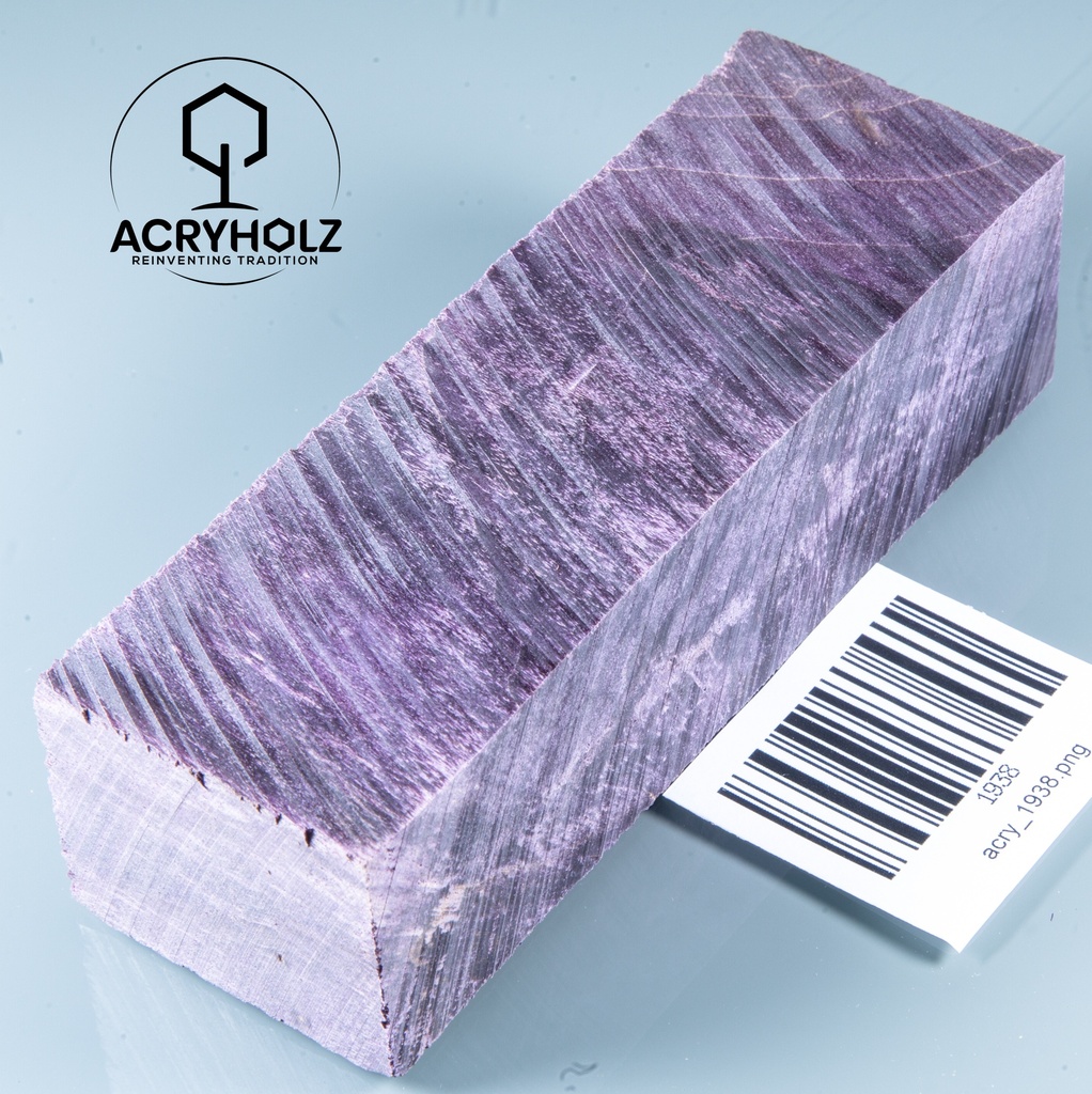 Pappel Maser stabilisiert Griffblock | 145x50x30 | plexiholz | Messergriff 0390