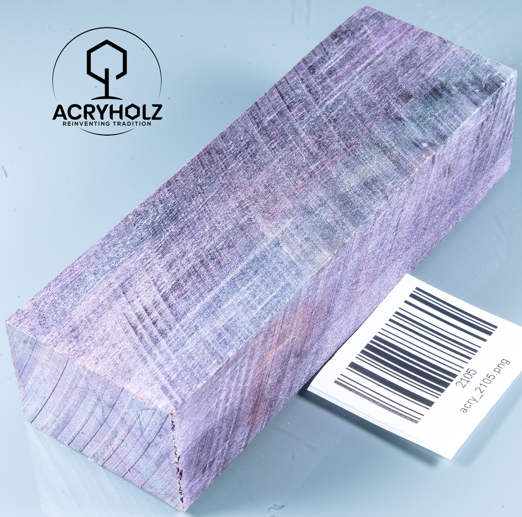 Pappel Maser stabilisiert Griffblock | 145x50x30 | plexiholz | Messergriff 0390