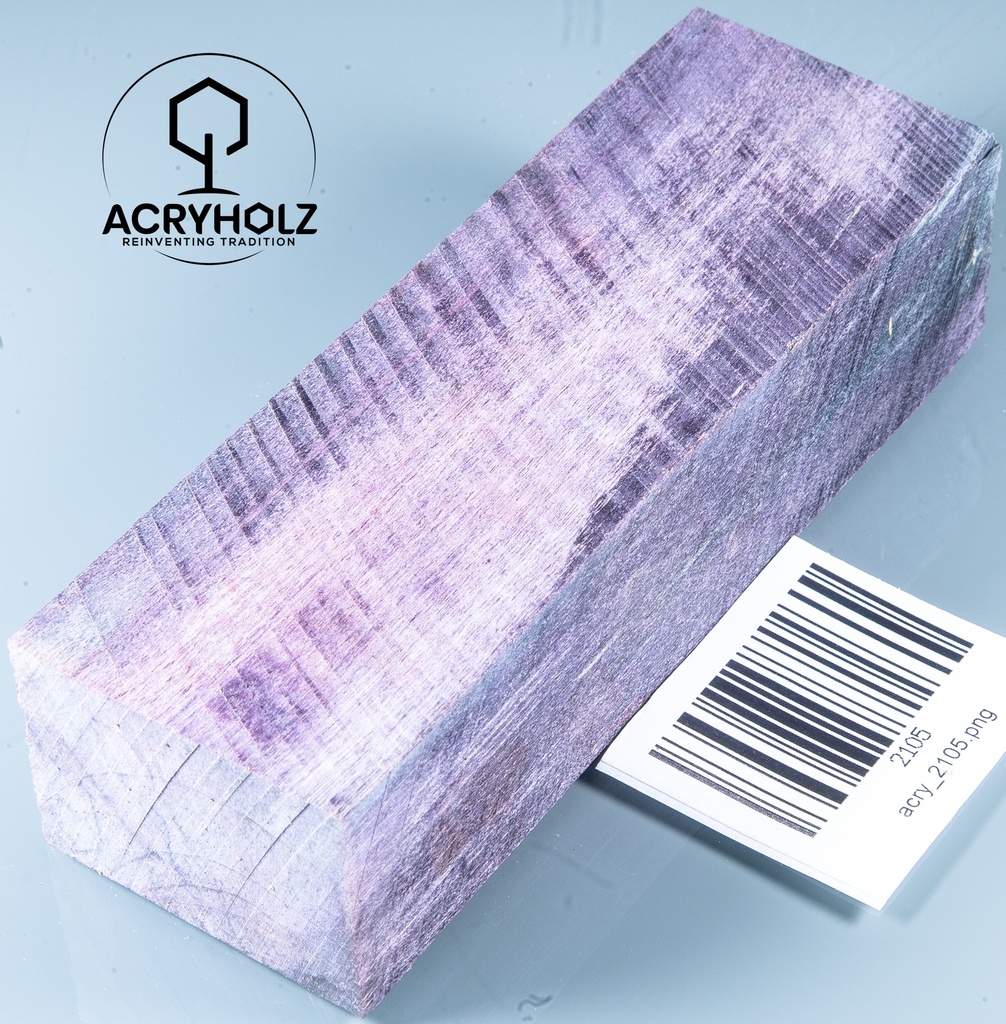 Pappel Maser stabilisiert Griffblock | 145x50x30 | plexiholz | Messergriff 0390