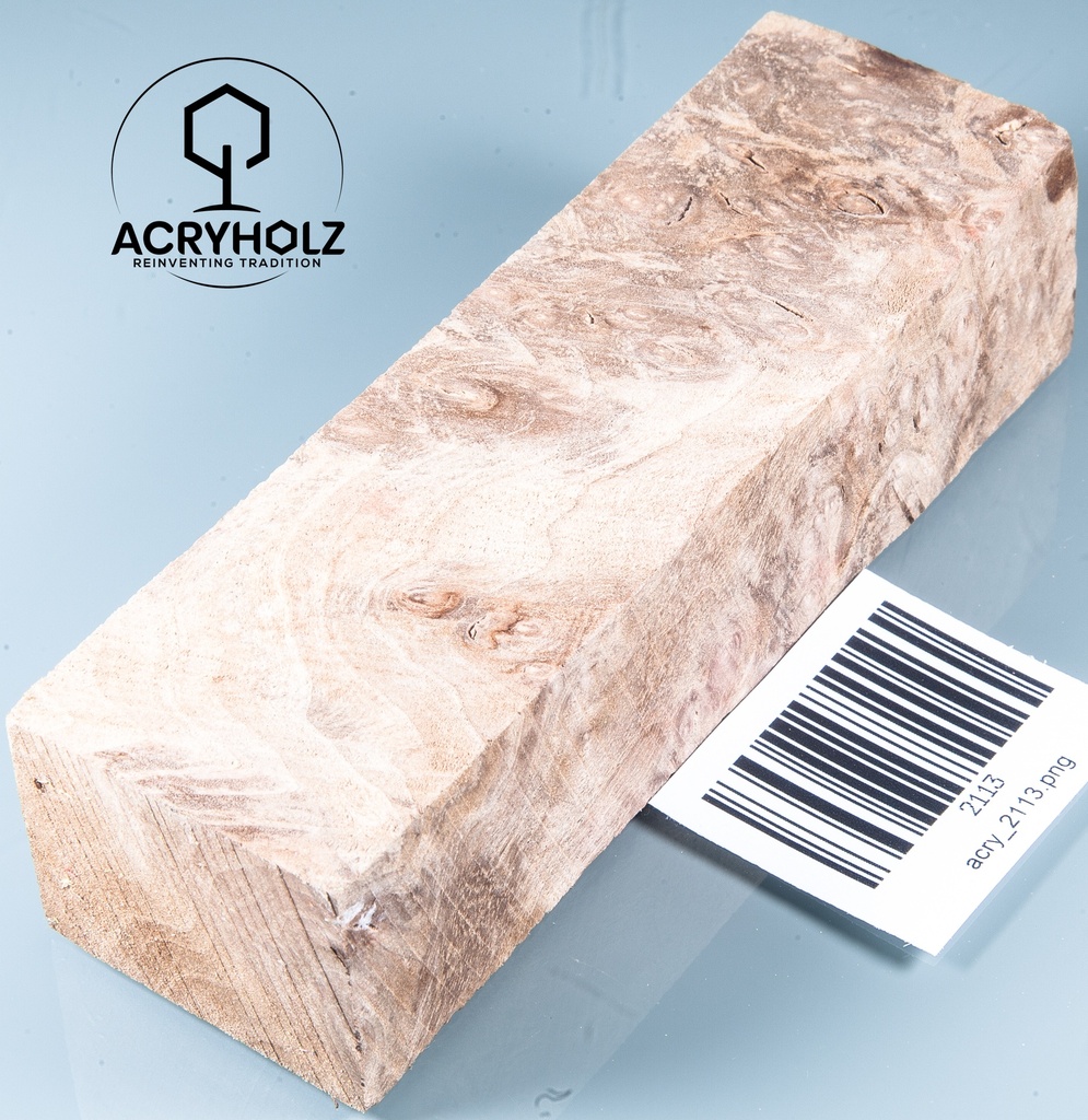 Walnuss Griffblock stabilisiert | 130x50x30 | plexiholz | 1349