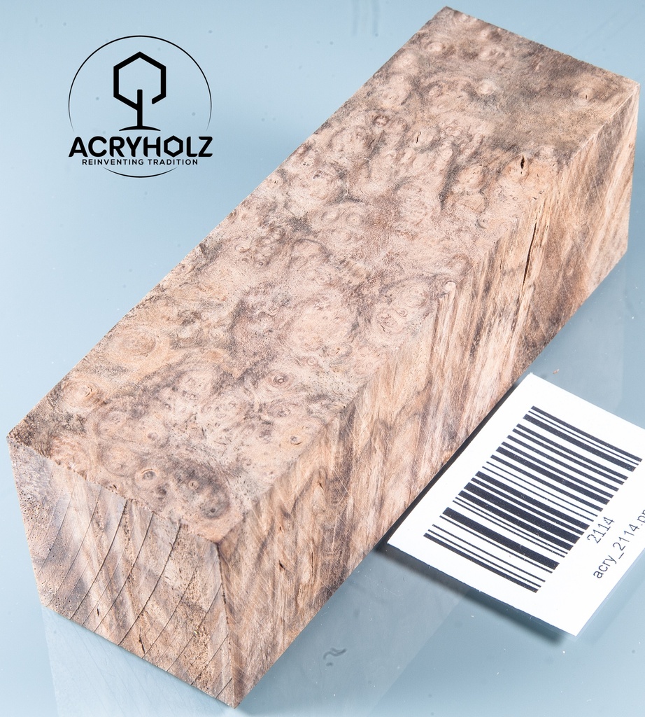 Walnuss Griffblock stabilisiert | 130x50x30 | plexiholz | 1349