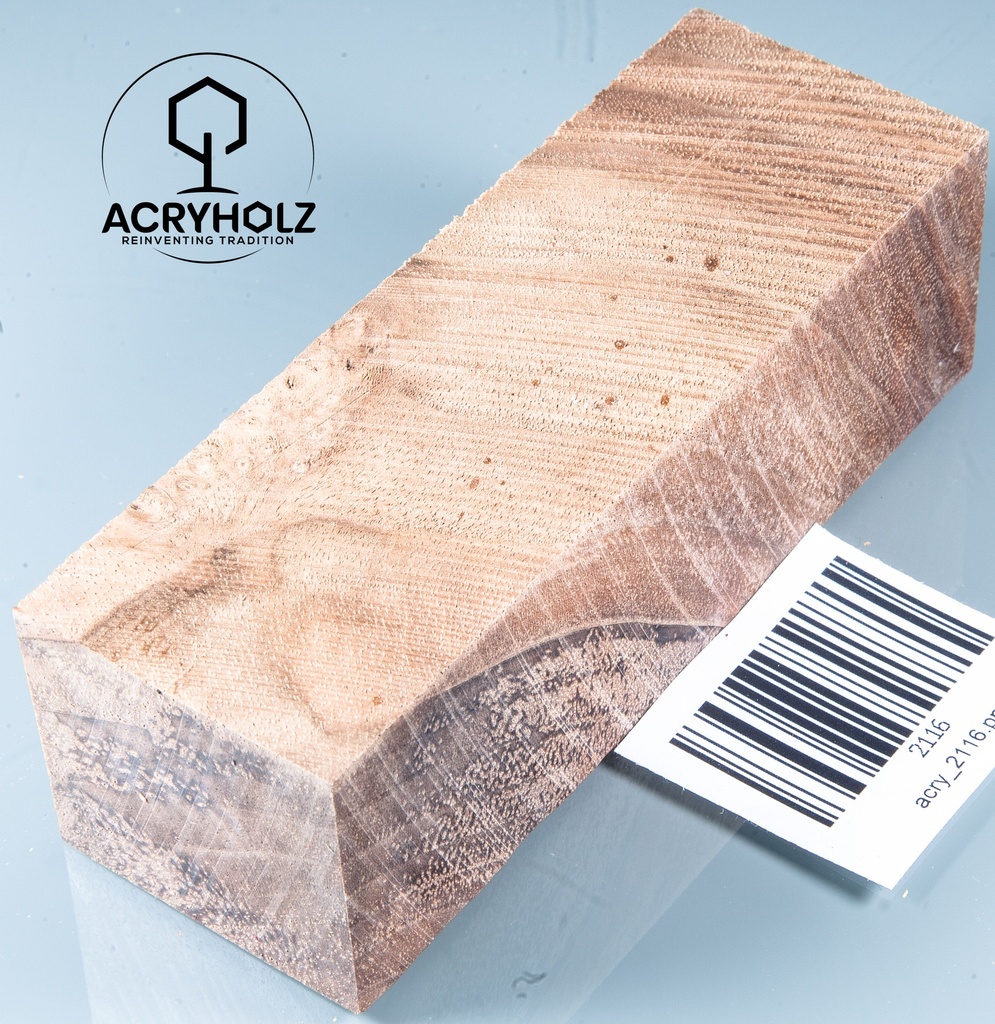 Walnuss Griffblock stabilisiert | 130x50x30 | plexiholz | 1349