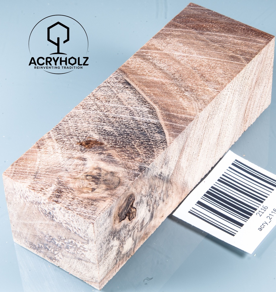 Walnuss Griffblock stabilisiert | 130x50x30 | plexiholz | 1349