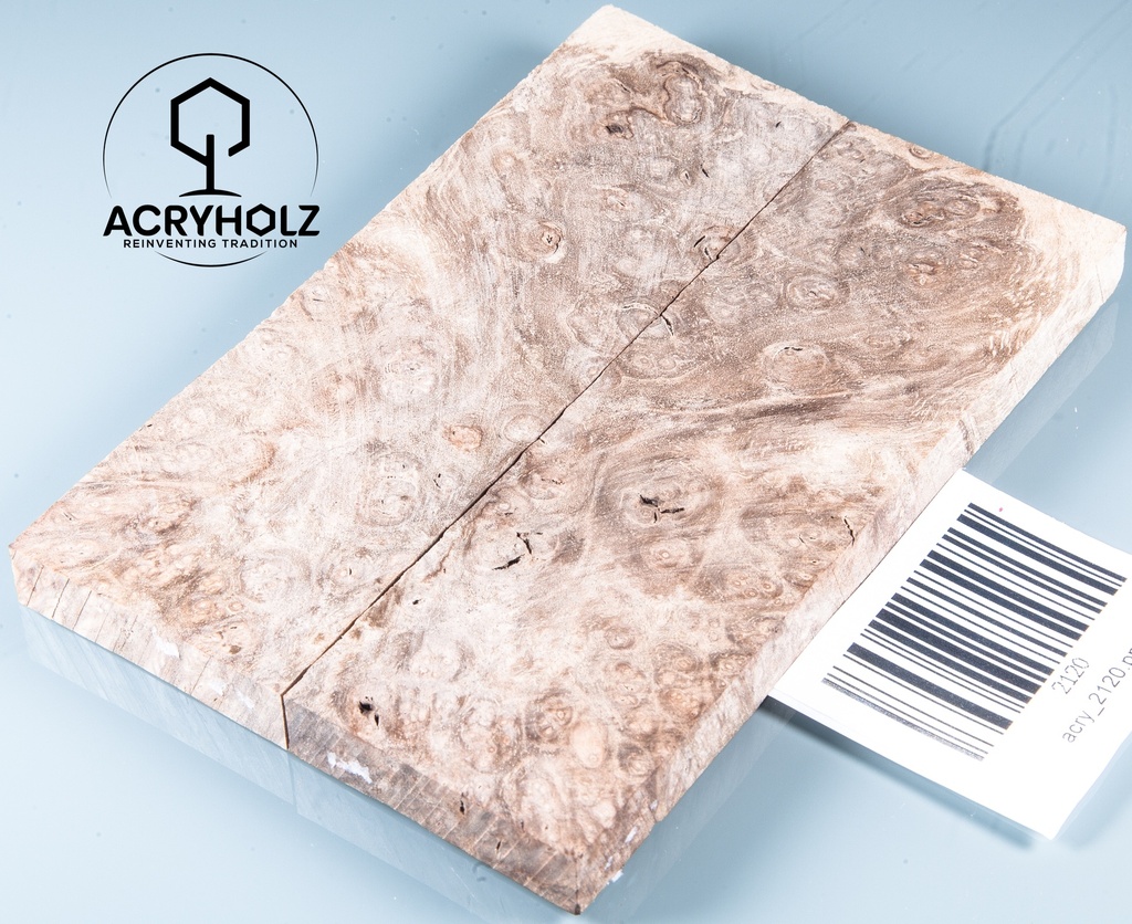 Walnuss Griffschalen stabilisiert | 150x40x10 | plexiholz | 0241