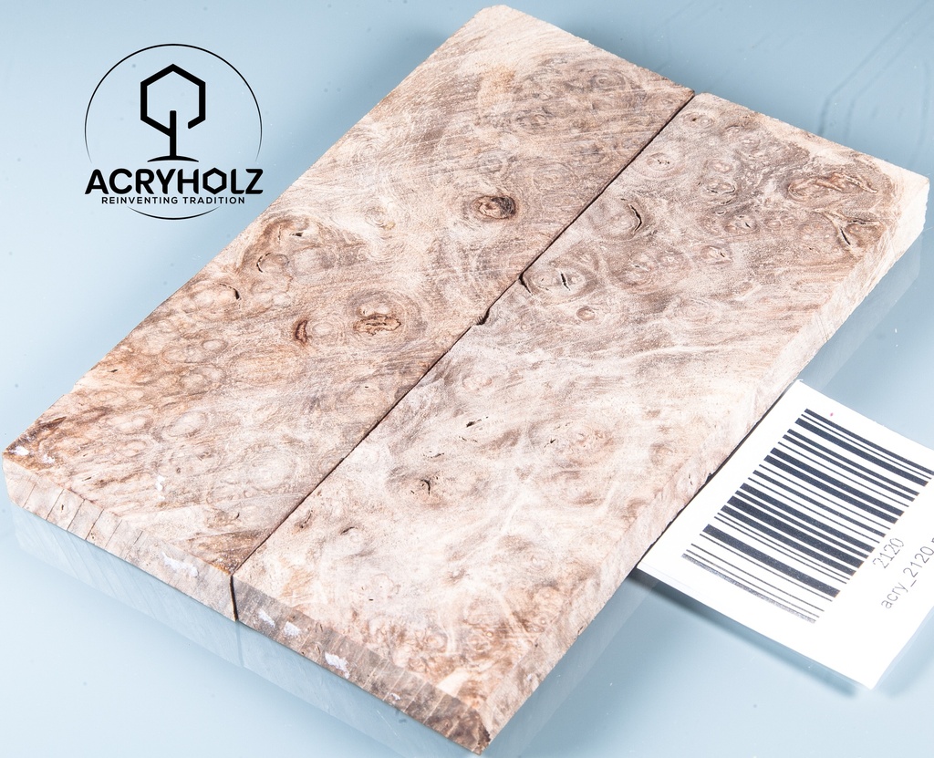 Walnuss Maser | 120x40x10 | acryholz | Griffschalen stabilisiert 2120