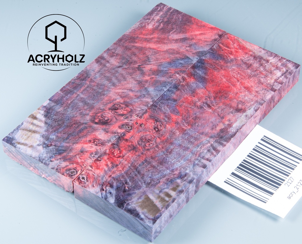 Kastanie Maser stabilisiert | 120x40x10 | plexiholz | buckeye schalenpaar 0713