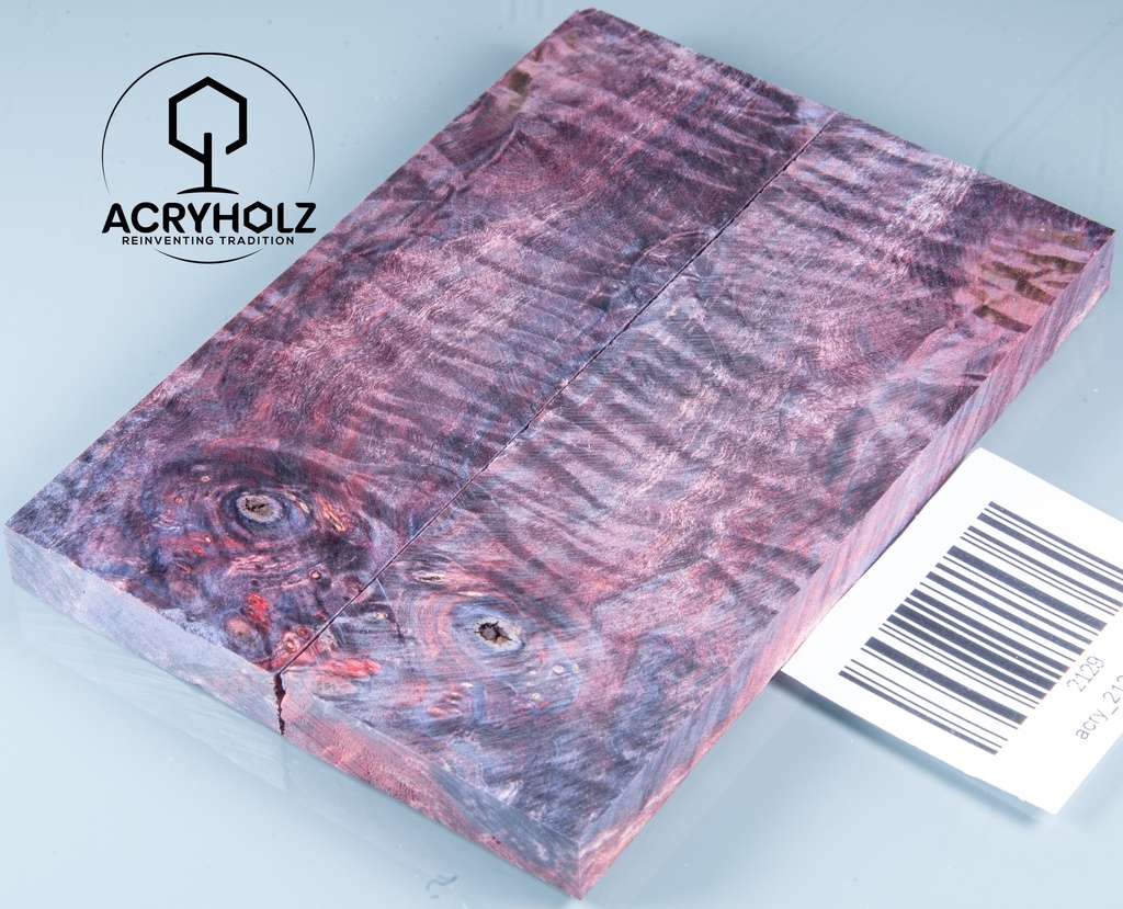 Kastanie Maser stabilisiert | 120x40x10 | plexiholz | buckeye schalenpaar 0713