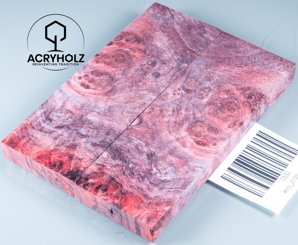 Kastanie Maser stabilisiert | 120x40x10 | plexiholz | buckeye schalenpaar 0713