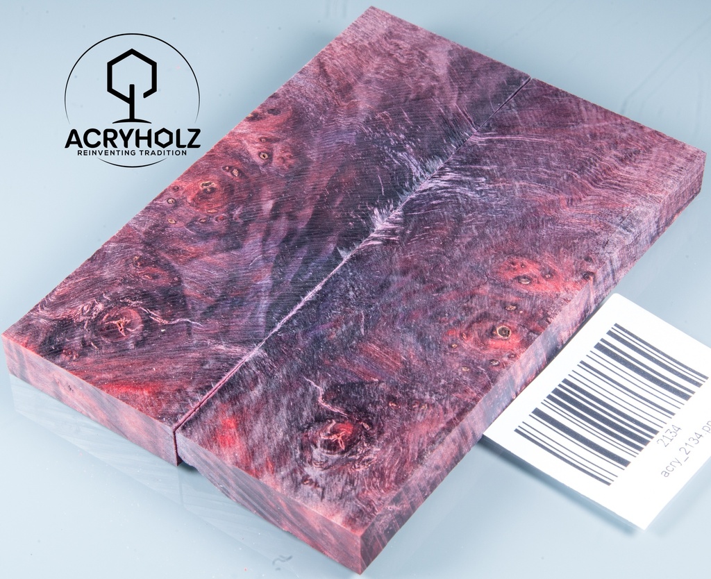 Kastanie Maser stabilisiert | 120x40x10 | plexiholz | buckeye schalenpaar 0713