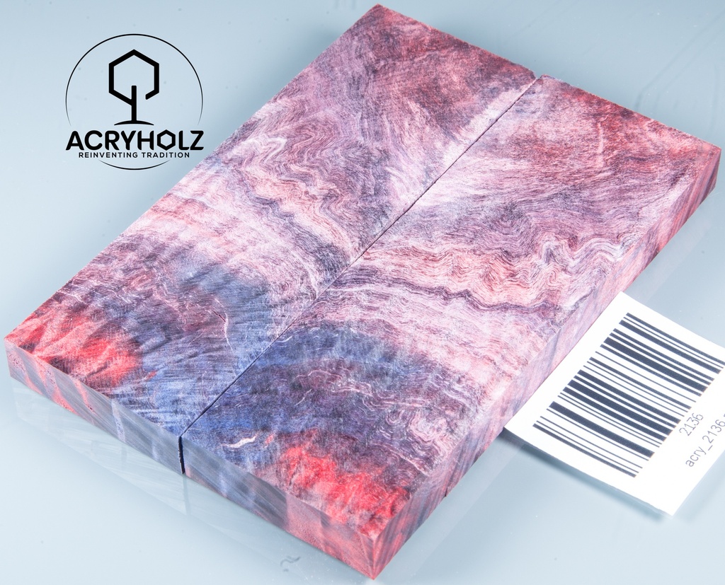 Kastanie Maser stabilisiert | 120x40x10 | plexiholz | buckeye schalenpaar 0713