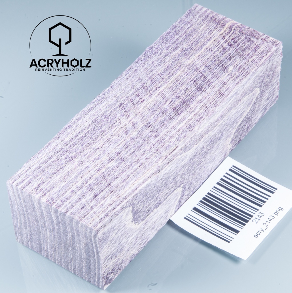 Esche Maser Griffblock stabilisiert | 140x40x30 | plexiholz | 0328