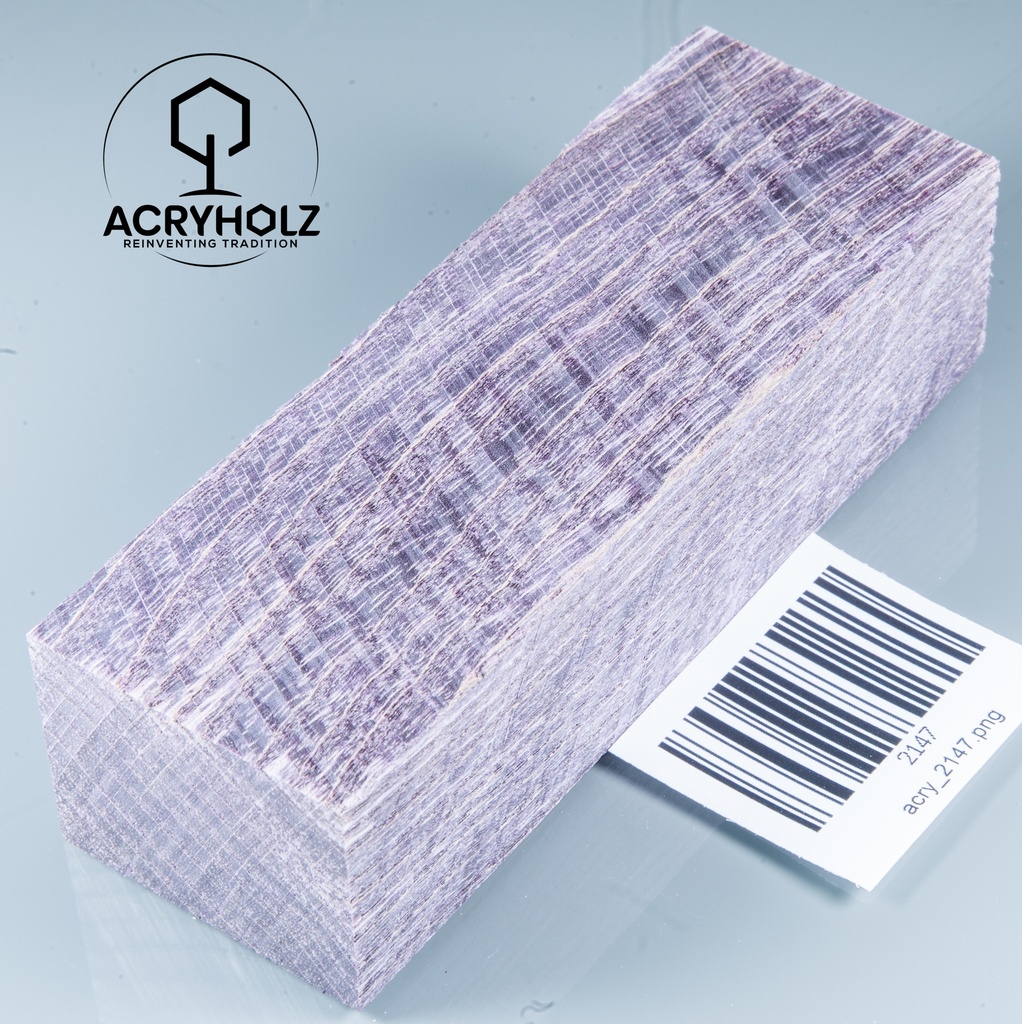 Esche Maser Griffblock stabilisiert | 140x40x30 | plexiholz | 0328