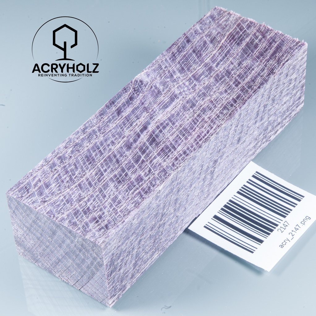 Esche Maser Griffblock stabilisiert | 140x40x30 | plexiholz | 0328