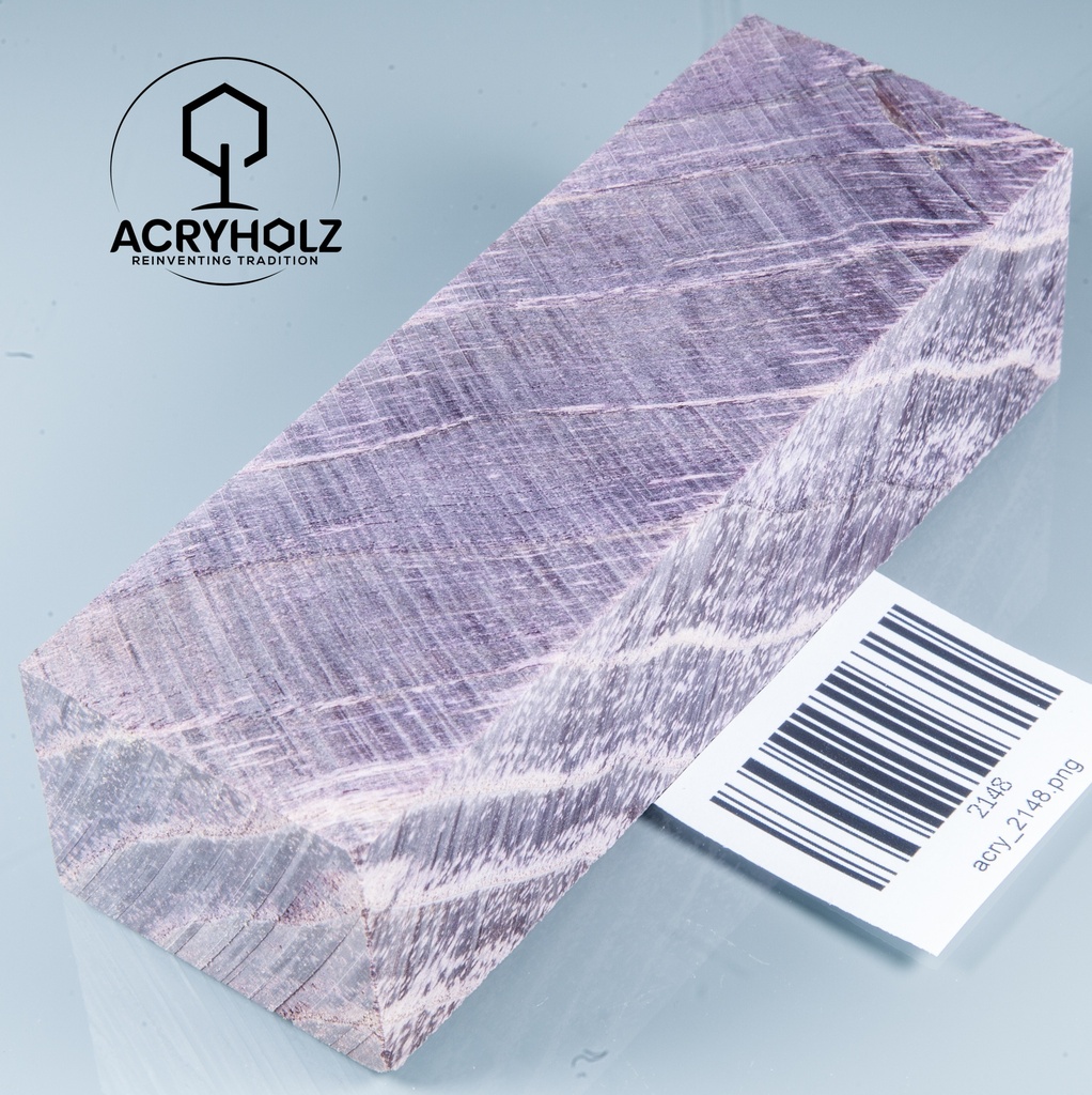 Esche Maser Griffblock stabilisiert | 140x40x30 | plexiholz | 0328