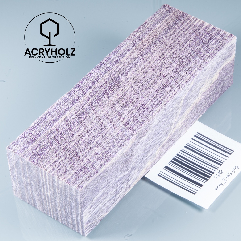 Esche Maser Griffblock stabilisiert | 140x40x30 | plexiholz | 0328