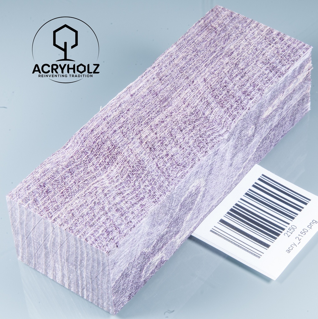 Esche Maser Griffblock stabilisiert | 140x40x30 | plexiholz | 0328