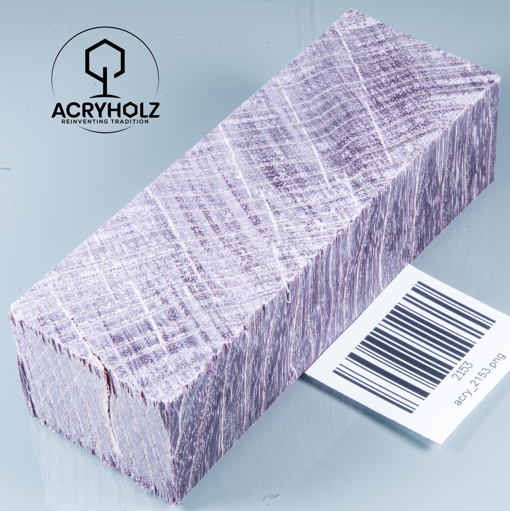 Esche Maser Griffblock stabilisiert | 140x40x30 | plexiholz | 0328