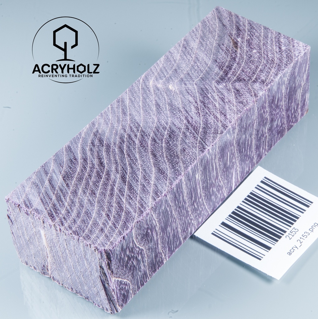 Esche Maser Griffblock stabilisiert | 140x40x30 | plexiholz | 0328