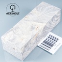 Esche Maser Griffblock stabilisiert | 140x40x30 | plexiholz | 0328