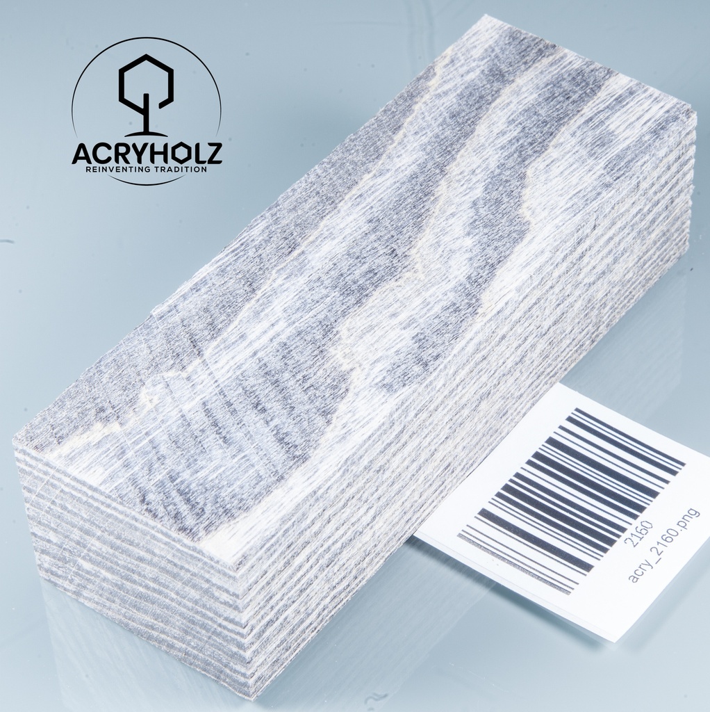 Esche Maser Griffblock stabilisiert | 140x40x30 | plexiholz | 0328