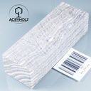 Esche Maser Griffblock stabilisiert | 140x40x30 | plexiholz | 0328