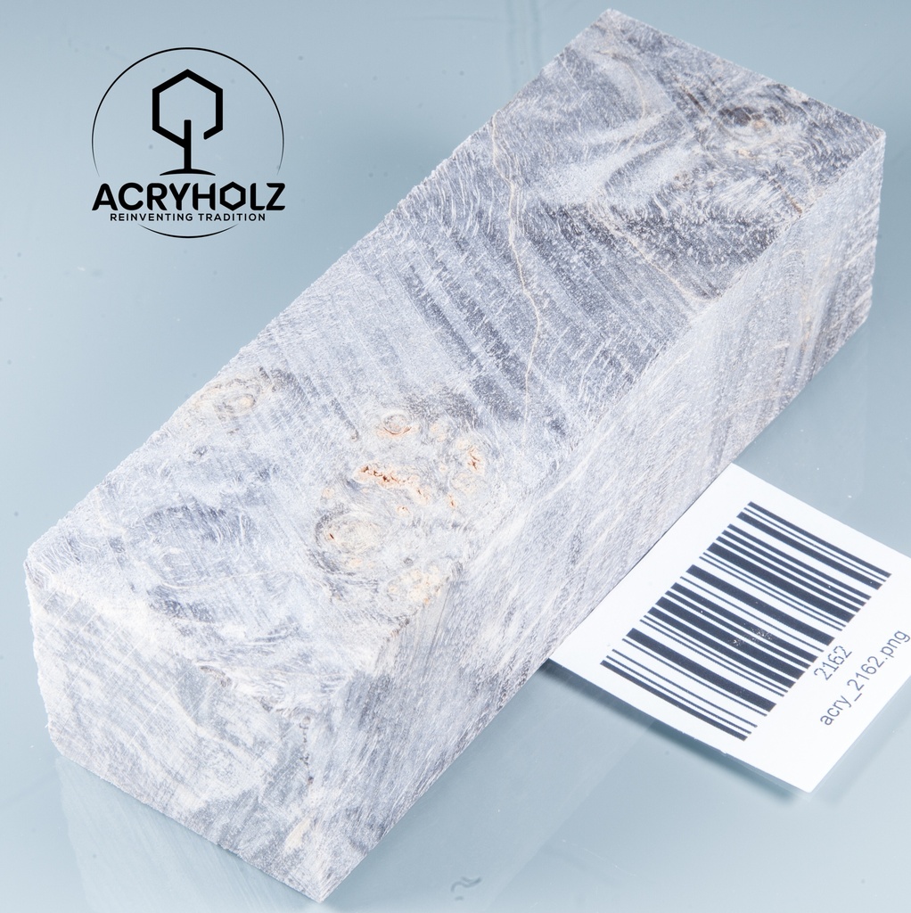 Esche Maser Griffblock stabilisiert | 140x40x30 | plexiholz | 0328