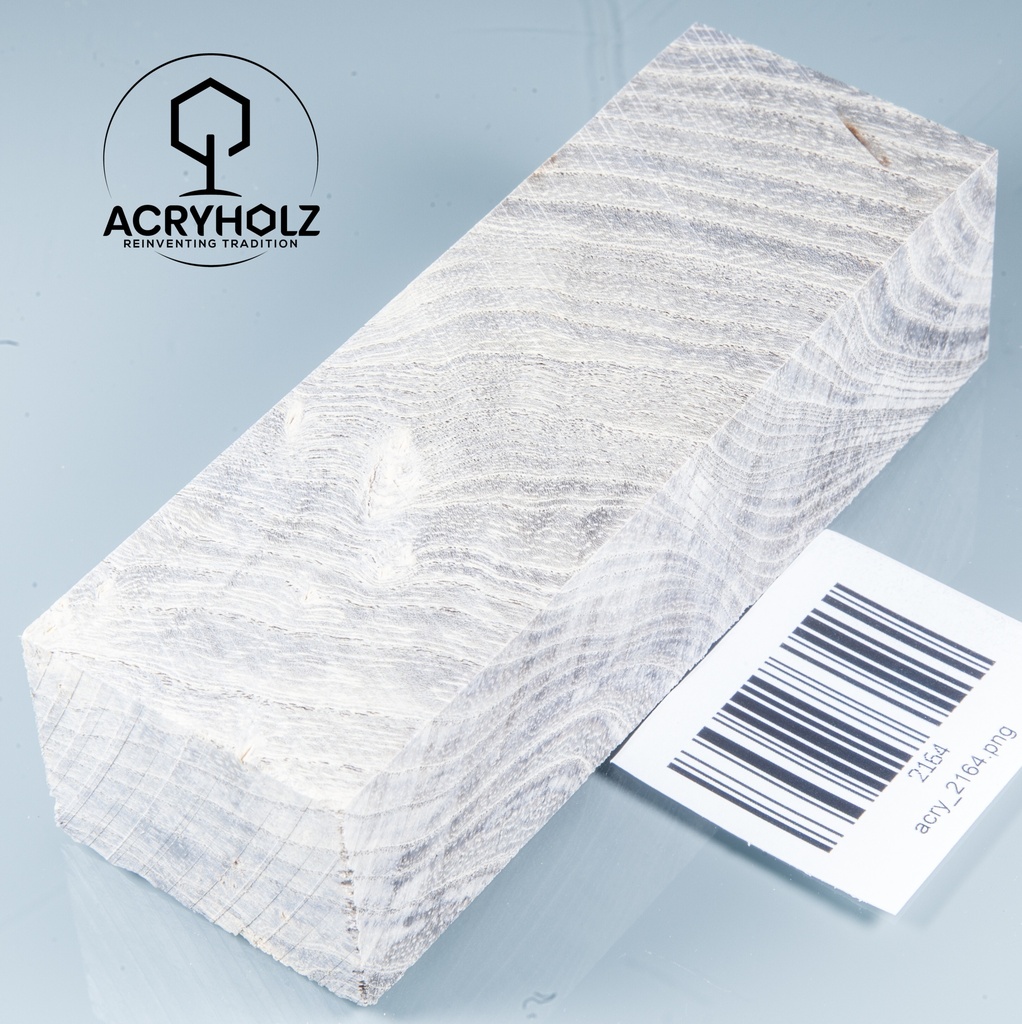 Esche Maser Griffblock stabilisiert | 140x40x30 | plexiholz | 0328