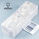 Esche Maser Griffblock stabilisiert | 140x40x30 | plexiholz | 0328