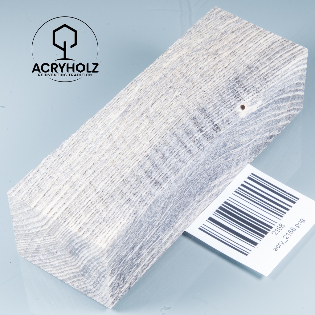 Esche Maser Griffblock stabilisiert | 140x40x30 | plexiholz | 0328