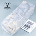 Esche Maser Griffblock stabilisiert | 140x40x30 | plexiholz | 0328