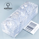 Esche Maser Griffblock stabilisiert | 140x40x30 | plexiholz | 0328