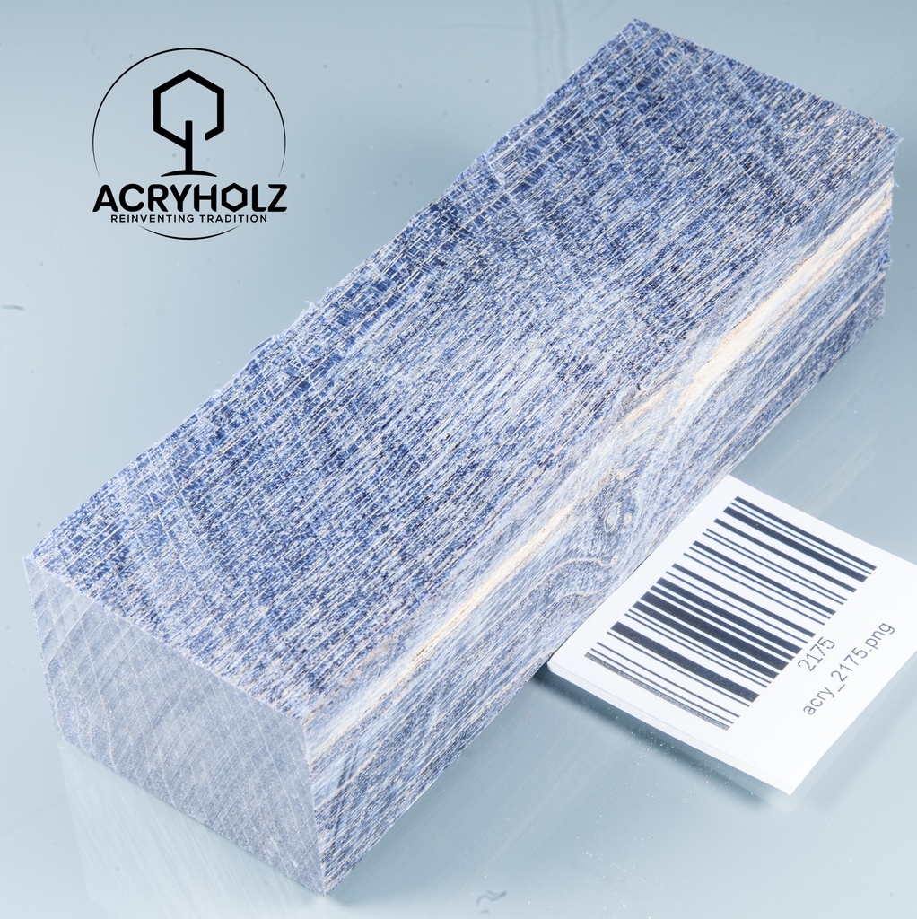 Esche Maser Griffblock stabilisiert | 140x40x30 | plexiholz | 0328