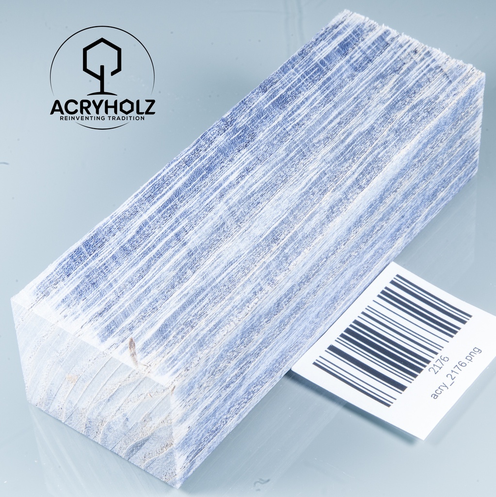 Esche Maser Griffblock stabilisiert | 140x40x30 | plexiholz | 0328