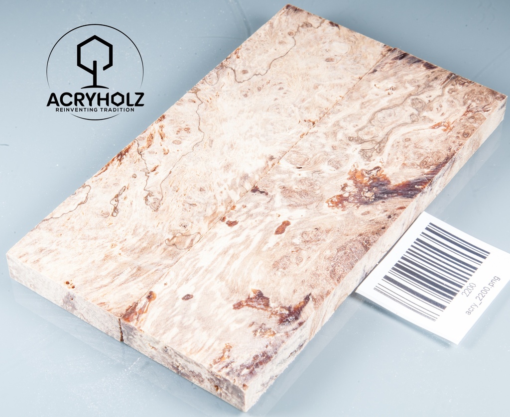 Kastanie Maser stabilisiert | 120x45x10 | acryholz | schalenpaar 1513