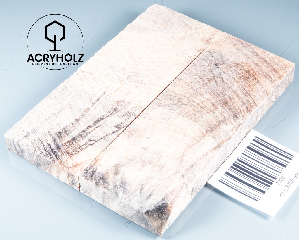 Kastanie Maser stabilisiert | 120x40x10 | plexiholz | buckeye schalenpaar 2208