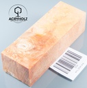 Esche Maser Griffblock stabilisiert | 140x40x30 | plexiholz | 0328