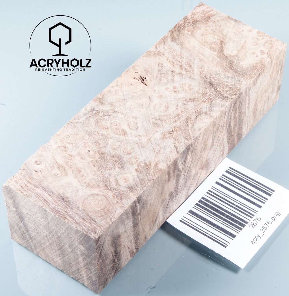Walnuss Griffblock stabilisiert | 130x50x30 | plexiholz | 1349
