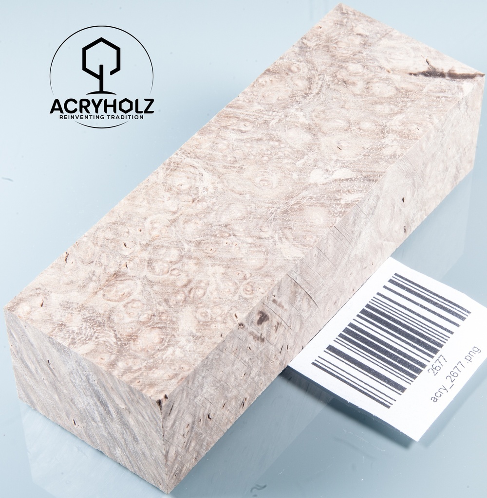 Walnuss Griffblock stabilisiert | 130x50x30 | plexiholz | 1349