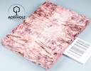 Pappel Griffschalen stabilisiert | 120x40x10| plexiholz | Messer | Griffholz 0356