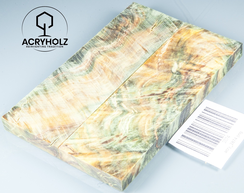 Stabilized Wood stabilisiert | 120x45x10| ACRYHOLZ | Messer | Griffholz