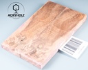 Pappel Griffschalen stabilisiert | 120x40x10| plexiholz | Messer | Griffholz 0356