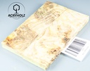 Pappel Griffschalen stabilisiert | ACRYHOLZ | Messer | Griffholz